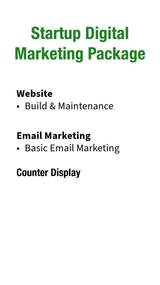 Startup Digital Marketing Package