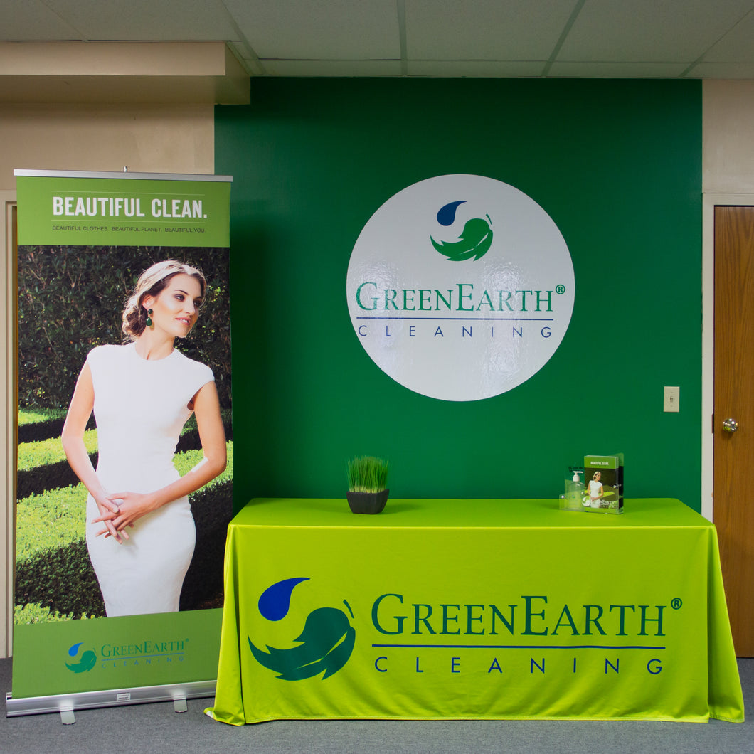 GreenEarth Table display and Banner